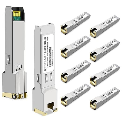 OPSTRAN 10/100/1000BASE-T SFP SGMII Copper Transceiver Module Compatible with Cisco GLC-TA RJ45 100m cat5e/6 10 Pack