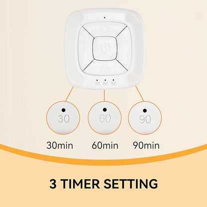 Vitelum White Noise Sleep Sound Machine for Relaxation, Meditation, Soothing Natural Sound for Sleep with Night Light