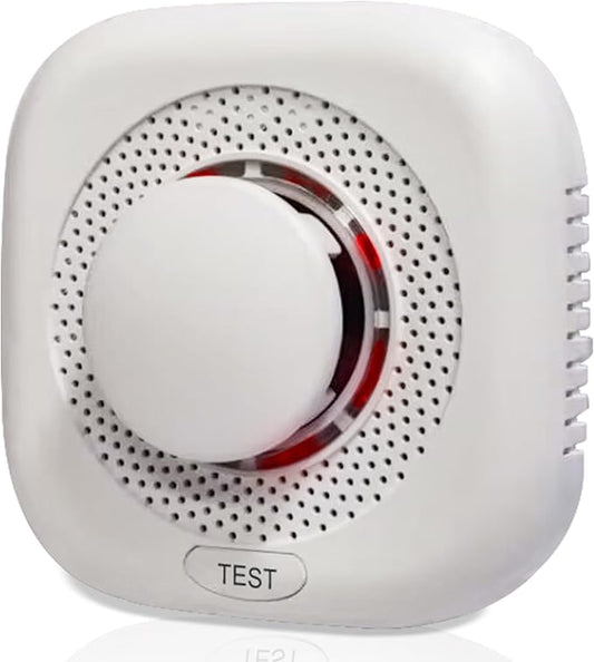 Optical Smoke Alarm with Advanced Photoelectric Technology,Battery Power Smoke Alarm Detector for Home with Test Button & Silence Button,1 Pack(Batteries NOT Included)