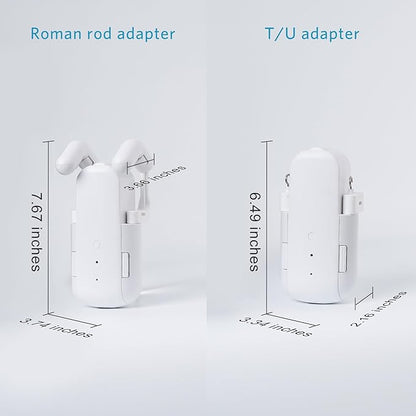 Tripvyantic Automatic Curtain Opener Smart Electric: Remote Control Motorized Curtain Robot for Bedroom Living Room Window - No WiFi Needed - 20KG Load/ 6-Month Battery for Home/Office/Nursery