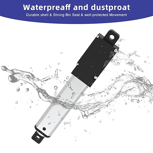 5 Inch 9lbs Mini Stroke 12V Electric Linear Actuator 0.6"/sec Linear Motion Actuator with Brackets for Cabinets, Robotics, Home Automation, Window Opener(40N, 125mm)