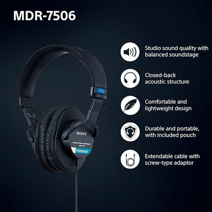 Sony MDR7506 Professional Large Diaphragm Headphone