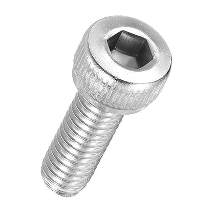 Kozelo 40pcs Socket Head Cap Screws - [M4-0.7 x 10mm] 304 Stainless Steel Allen Socket Drive for Electrical Motor 3D Printing Fan Engine Replacement Use, Silver