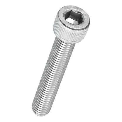 Kozelo 6pcs Socket Head Cap Screws - [M10-1.5 x 55mm] 304 Stainless Steel Allen Socket Drive for Electrical Motor 3D Printing Fan Engine Replacement Use, Silver
