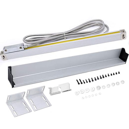 TOAUTO Digital Readout 2 Axis 3 Axis DRO Display Linear Scale 350mm 14" Precision 5um for Bridgeport/Knee Milling Lathe EDM Mill Machine