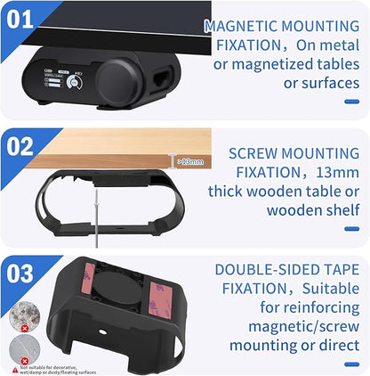 Under Desk Mount Holder for SteelSeries Arctis Nova Pro Wireless Base Station–Arctis Pro Wireless NOVA Magnetic Mount Secretlab MAGNUS Version ,Headphone Hanger Stand for Arctis Nova Pro Wireles