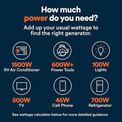 Generac 5,200-Watt Dual-Fuel Portable Inverter Generator - Gas and Propane Compatible - Quiet Operation - Clean, Stable Power - CA Compliant - Great for Home Backup, Camping, and RV Use
