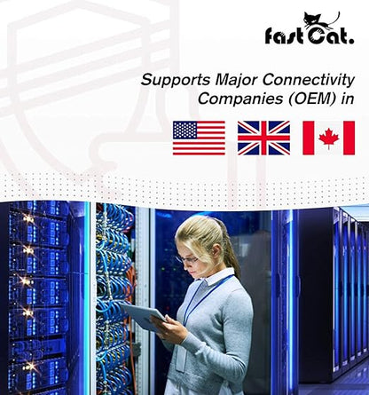 fast Cat. Audio Cable/Speaker Wire - PVC Jacket - UL Listed & (CMR-CL3R-FT4) Rated in-Wall Use - 100% Oxygen-Free Pure Bare Copper (OFC) - 500ft Pull Box (16AWG 4C (65) Highflex, Blue)