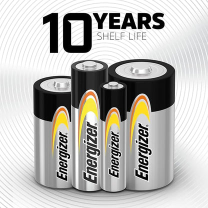 Energizer AA Batteries Alkaline Power, 32 Count Alkaline Double A Battery Pack