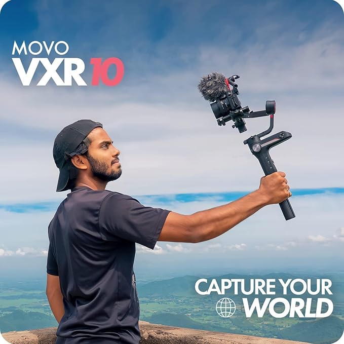 Movo VXR10 Universal Shotgun Mic for Camera - Camera Microphone for DSLR, iPhone and Android Smartphones - Compatible with Canon EOS, Nikon, and Sony Cameras - with Shock Mount, Deadcat Windscreen