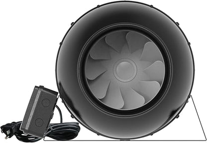VENTS-US TT Silent M 315 Inline Duct Fan For High Static Pressure Application Up to 1050 CFM - UV Resistant, Sound Absorbing Casing, (12-3/8” Duct Diameter)