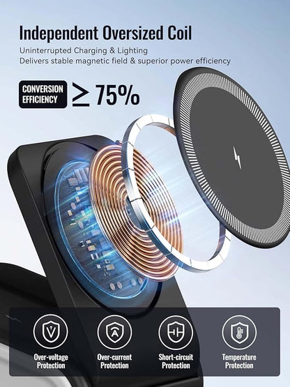 4 in 1 Wireless Charger for iPhone, Mag-Safe Charger for iPhone 16/15/14 Series, Airpods Pro 2, iWatch Series 10/9/8/7, Foldable Charging Station for Apple Multiple Devices