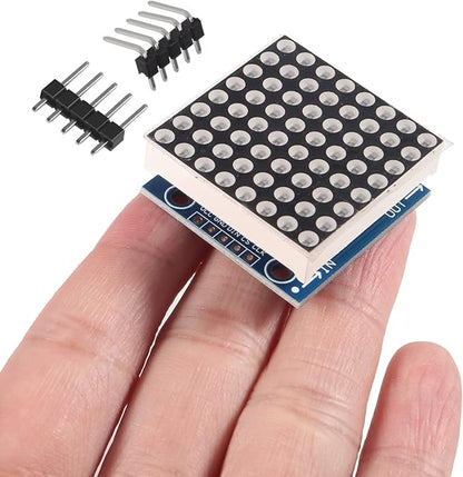 ACEIRMC 5PCS MAX7219 8x8 Dot Matrix LED Display Module 5V MCU Control MAX7219 88 LED Dot Matrix DIY Kit (B)