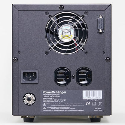 Voltage & Frequency Converter & Transformer - Step-Down 220V 50Hz to 120V 60Hz - Continuous Power, Smart Protection Features, Pure Sine Wave Output – PowerXchanger EX-08