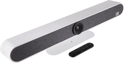 GoPresence 4K Ultra HD Meeting Bar – All-in-One Video Conferencing System with 120° Wide-Angle Lens, 6 Mics with 20ft Pickup Range, Dual Speakers, Plug-and-Play USB for Zoom/Teams/Meet – Medium Rooms