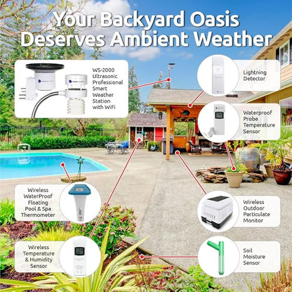 Ambient Weather WS-5000 Ultrasonic Smart Weather Station