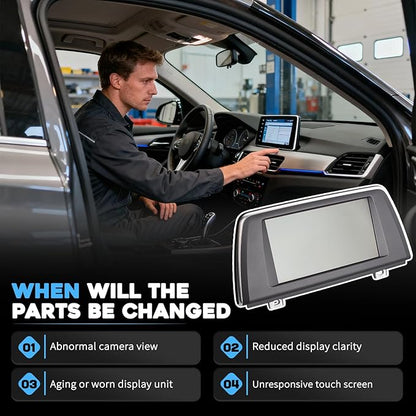 6.5'' Information GPS Dash Display Screen Fit for BMW X1 F48 2.0L 2016-2018 Fit for BMW X2 F39 2.0L 2016-2018 Dash Multimedia Navigation Monitor Replaces 9322123 9-322-123 65509322123 6550-9-322-123