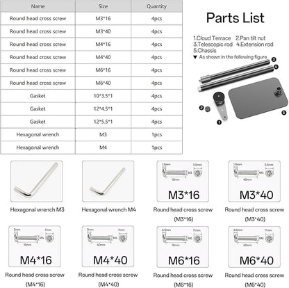 Perfectisan Multi-Holes Adapter Plate, Aluminum Alloy Material