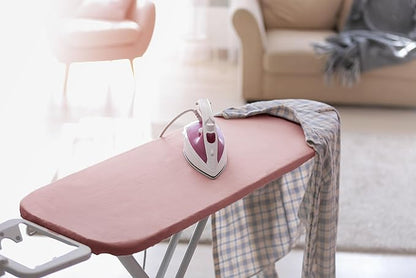 Encasa XO Ironing Board Cover and Pad 54"x15" - 4mm Felt Large Iron Board Cover with Padding - Heat Resistant, Stain-Safe Dye, Non Slip Elastic Bungee Cord Tightening Iron Table Cover Mauve