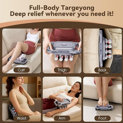 Cexovil 16-Head Massage Gun,2026 Upgrade Deep Tissue Percussion Massager with 9 Modes 9 Intensities, 2600mAh 6H Runtime, Quiet Muscle Tension Release Electric Massage Tools for Back, Shoulders, Legs