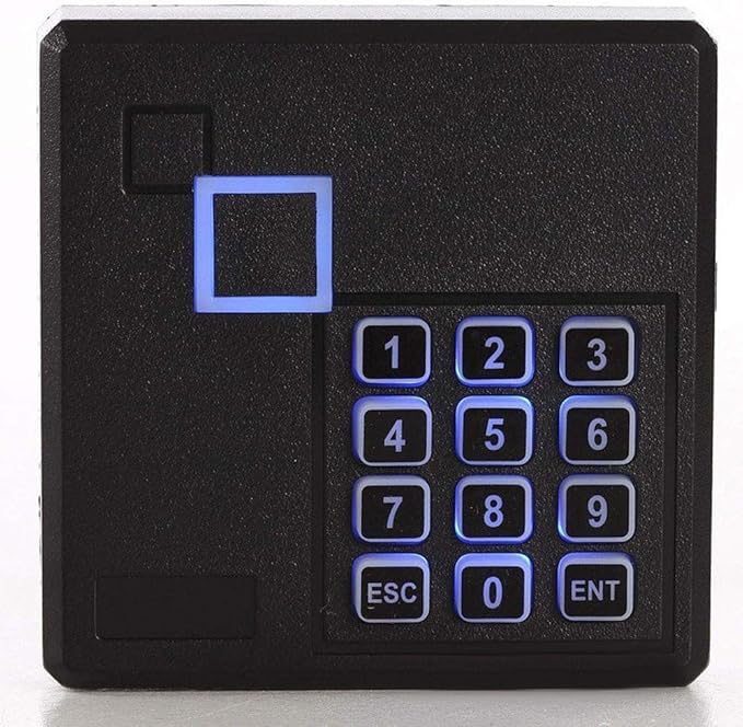 MENGQI-CONTROL TCP/IP Single Door Security Access Control System with 600lbs Electric Magnetic Lock Exit Motion Sensor 110V-240V Power Supply Box FRID Keypad Reader