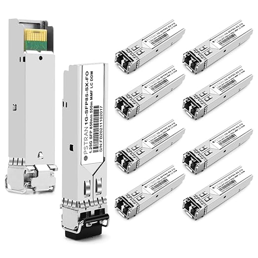 OPSTRAN 1000BASE-SX SFP Optical Transceiver Module Compatible with Fortinet FN-TRAN-SX FG-TRAN-SX FR-TRAN-SX 850nm 550m DDM Duplex LC MMF 10pcs/Pack