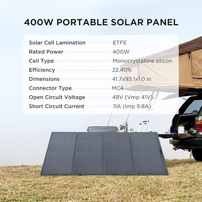 EF ECOFLOW Power Station 6144Wh DELTA Pro Ultra with 2x400W Portable Panel, 120/240V 7200W AC Output, Portable Generator for Home Backup Outdoors Camping RV Emergency