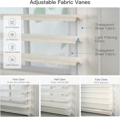 Tokblind Motorized Sheer Shade with Remote Control, Light Filtering Electric Roller Blind Compatible with Alexa via Hub, Rechargeable Smart Window Shade Custom Size (Light Filtering Texture Beige)