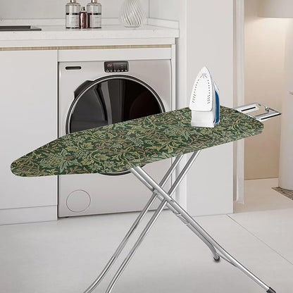 ZCFYGDX Breathable Ironing Board Cover Decor, Resist Scorching & Staining, 18x58 Wear & Soil Resistant Covers, Elastic Edges,3 Fasteners,Anti-Scorch Polyester Fabrics William Morris Prints