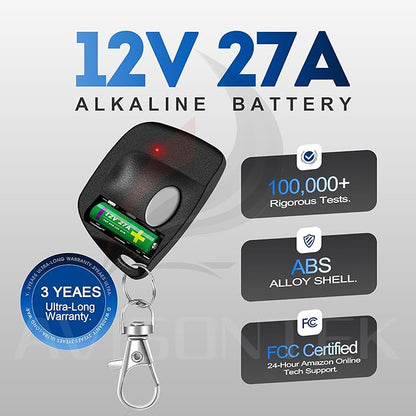 2 for Multi-Code 3089 MultiCode 308911 Linear MCS308911, 10 Dip Switch Gate Opener Remote 300MHZ, Multi Code Garage Door Opener【10-Year-Warranty】
