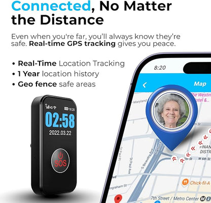 SecuLife New 2026 Fall Alert Device, Medical Alert Pendant with for Seniors, SOS Call, GPS Tracking & Reminders – Wearable Emergency Necklace for Elderly, Waterproof, 2-Way Calling, Panic Button