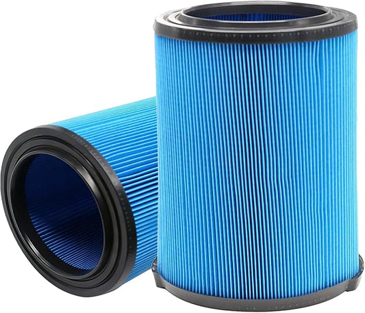 2 Pack 3-Layer VF5000 Replacement Filter for Rigid Shop Vac 5-20 Gallon Wet Dry Vacuums, fits RV2400A RV2400HF RV2600B WD06700 WD0671 WD0671EX0 WD0970 WD09700 WD1270 WD1450 WD1680 WD1851