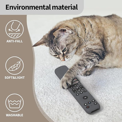 Hi Color Silicone Cover for TCL RC813 FMB1/RC923/RC902V Remote Protective Case Sleeve for TCL Smart TV Remote RC813 FMB1 Case Cover (Dark Grey)