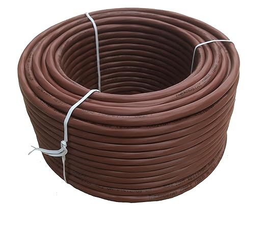 EASTWIRE 18/3 100ft Thermostat Wire, Solid Copper Wire, 18 Gauge Conductor, ETL Listed CL2 Power Limited Circuit Cable for Indoor/Outdoor Low Voltage Applications Use,Brown