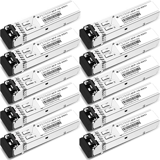 OPSTRAN 1000BASE-SX SFP Optical Transceiver Module Compatible with Netgear 1310nm 2km DDM Duplex LC MMF 10 Pack