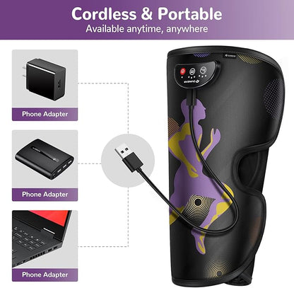 QUINEAR Rechargeable Leg Massager for Circulation and Pain Relief, Cordless Air Leg Compression System, Calf Massager Gift for Mom Dad Women Men FSA-HSA-Eligible