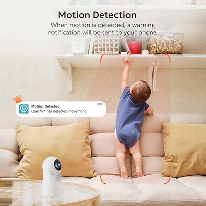 owltron 4pcs Indoor Pan/Tilt Security Camera 2K, Smart Cam for Home Security with Motion Detection, 2.4G WiFi with Phone APP, Baby/Pet Camera with IR Night Vision & Two Way Talk