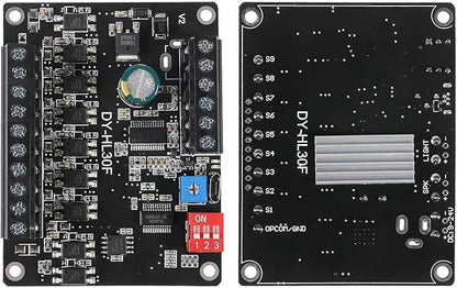 AITIAO 1PCS 30W Voice Playback Module, DC 9-24V Sound Module Music Player Voice Broadcast Device 9 Trigger Interfaces 8 I/O Trigger Modes Built-in 64Mbit Flash Storage