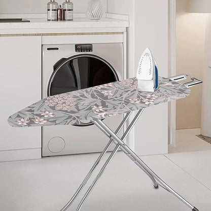 ZCFYGDX William Morris Prints Ironing Board Cover Decor, Resist Scorching & Staining, Easy Install Resistant Elastic Edges,3 Nylon Buckle Fasteners Straps,Relaxing Breathable Ironing Experience L