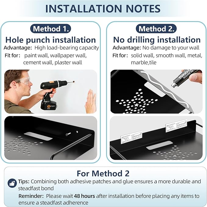 Projector Shelf,Floating Entertainment Center Shelves，DVD Player&Under Tv Wall Mount Shelf for Cable Box,WiFi Router,Tv Box,Game Console, Modem,Wall Mount Floating Shelf/Rack/Stand/Holder