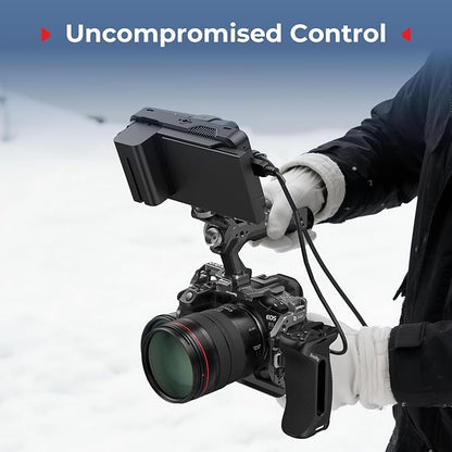 SMALLRIG Quick Release Top Handle, Dual-Direction & Compatible QR-Slide NATO Rail for ARRI with 1/4"-20 Screw, Ergonomic Design,15kg Max. Load,Built-in Multiple Mounting Points,HawkLock H21-5632