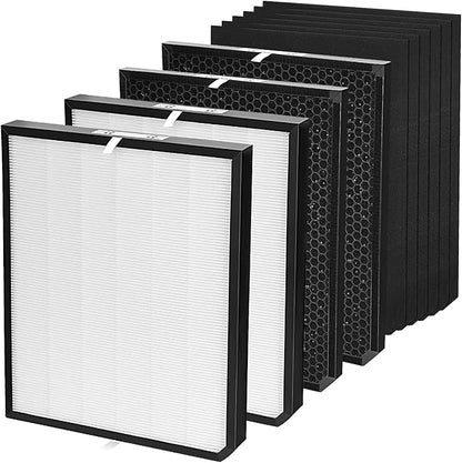 3500 Filter Replacement Set Compatible with AD3500/3500i Air Purifier, 2 Efficiency Filter + 2 Carbon Filter + 6 Pre-Filters, 10-Pack