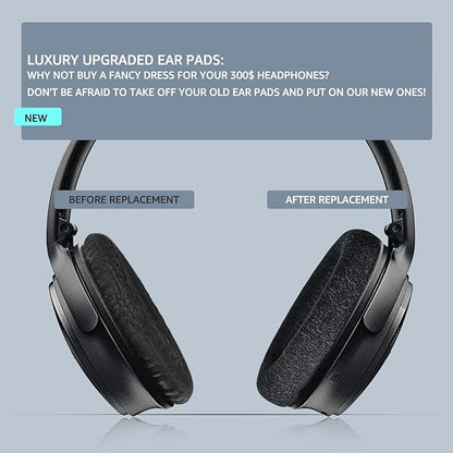 Fabric Comfort - Wzsipod Ear Pads for Bose Quiet Comfort 25/QC25 Headphones, Compatible with QC35 QC35ii QC45 QC15 & More Series, Replacement Exclusive Styles,s2