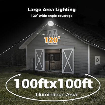 AIKVSXER 200W LED Barn Light 30000LM Dusk to Dawn Photocell LED Outdoor Area Security Light IP66 6500K Daylight for Yard Street Farm Garden Garage 1 Pack