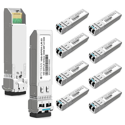 OPSTRAN 10GBASE-LR SFP+ Optical Transceiver Module Compatible with Cisco SFP-10G-LR SFP-10G-LR-S SFP-10G-LR-X 10G SFP+ LR 1310nm 10km DDM Duplex LC SMF 10 Pack