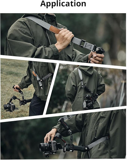 SmallRig RS3 RS2 Weight-Reducing Shoulder Strap Compatible with Sling Handle for DJI, Gimbal Belt with Upgraded QD Quick Release Buckles for DJI RS 5 / RS4 / RS4 Pro/RS 3 / RS 3 Pro/RS 2