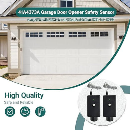 Upgraded 41A4373A Garage Door Safety Sensor Compatible with LiftMaster & Chamberlain Openers