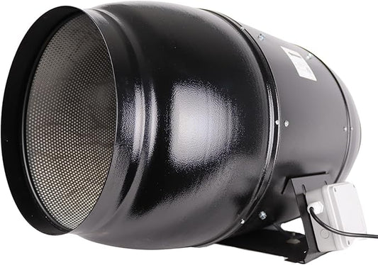VENTS-US TT Silent M 315 Inline Duct Fan For High Static Pressure Application Up to 1050 CFM - UV Resistant, Sound Absorbing Casing, (12-3/8” Duct Diameter)
