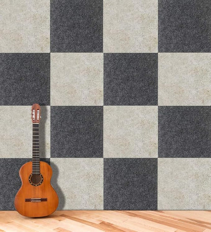 BXI Thickened Sound Absorbing Panels - 12 Pack 12 X 12 X 0.5 Inches Dense Acoustic Panels, Echo Noise Reducing Sound Panels, Tackable Studio Panels for Wall and Ceiling Acoustic Treatment