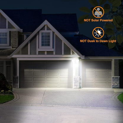 LEPOWER 30W LED Security Lights Motion Sensor Outdoor, 3200LM, 5500K, IP65 Waterproof, Hardwire 2 Head Motion Detector Flood Light for Garage, Yard, Porch